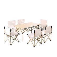 Outdoor Table and Chair Set Folding Picnic Portable Camping Aluminum Alloy