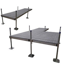 Patriot Docks Complete Aluminum Dock Kit 4ft x 8ft Gray Poly