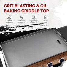 Grills House GB4000PY 4-Burner Gas Griddle with Hood Bronze