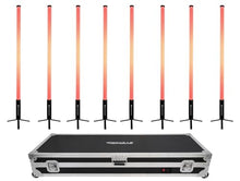 Rockville 8X Rock Saber Black Rechargeable DJ/Stage Pixel Tube Lights