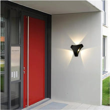 Aimeryup Wall Light Outdoor Wall Sconce Led Wall Lamp Garden Front Door Colorful Lighting Decoration Corridor Aluminum,Living Room Exterior Wall Lantern(Color:Blackcolorful)