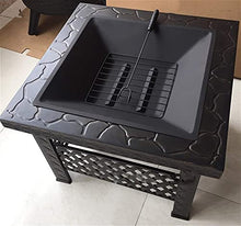 KOMFGT Fire Pits Outdoor Garden Wood-Burning Fire Pit Bowl Terrace Table Set, Outdoor Fireplace Wood-Burning Brazier