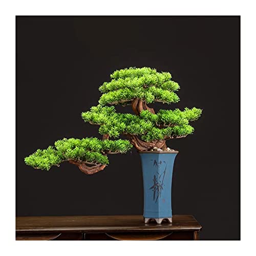 GRFIT Artificial Bonsai Pine Bonsai Indoor Decoration Fake Bonsai Artificial Plants Good Luck Fortune Bonsai Tree Artificial Living Room Accessories Room Office Decoration for Home Office (Color : A)