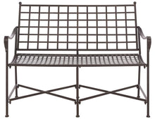 SAFAVIEH Outdoor Caledonia Loveseat Bench, 47" Rustic Brown PAT5050B