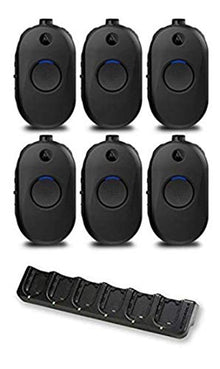 Motorola Solutions CLP1010e UHF Two-Way Radio 6-Pack with Bank Charger Black