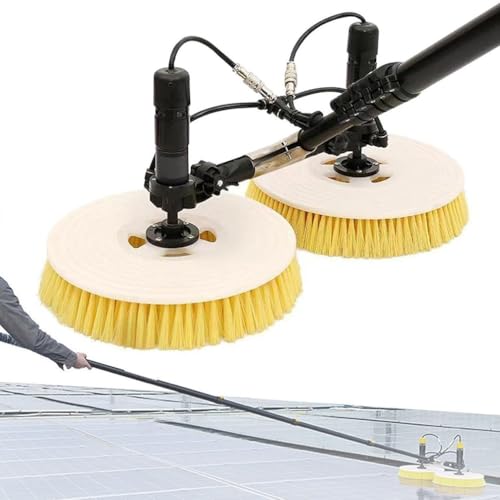 GAYAYAS Solar Panel Cleaning Brush, Cleaning Pole Cleaner Kit, Solar Panels Pool Cleaning Brush,7.5M / 24.6Ft, Cleaning Outdoor Washing Equipment Tool