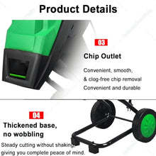 QuinteZhenTially Portable Garden Shredder,with 50l Collection Bag 10mCable