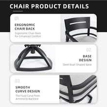 SRECELL Outdoor Patio Swivel Rocker Chairs Set of 2, Aluminum Dining Chairs with Sun-Resistant Cushions, 360° Swivel Rocking Chairs, Rust-Resistant Frame for Deck Porch Garden Balcony Seating, Ember B