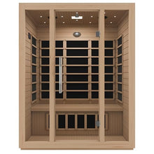 SteamSpa 3 Person Hemlock Wooden Indoor Sauna with Bluetooth & Touch Control