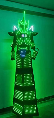Gracecolorlife LED Light Stilts Walker Robot Suit Black (L)
