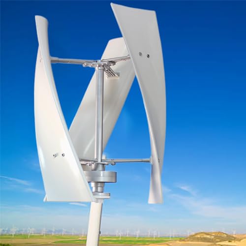 Vertical Helix Wind Power Turbine Generator Kit, 600W Portable Maglev Axis Wind Turbine Generator with Controller for Boats Cabins Mobile Homes,12V
