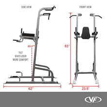 Valor Fitness Power Tower Dip Station Silver