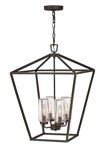 Hinkley Alford Place Large Outdoor Open Cage Pendant, Oil Rubbed Bronze