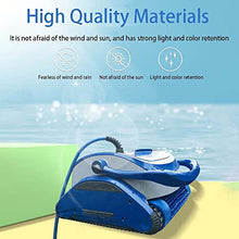 Automatic Robotic Pool Cleaner with Intelligent Navigation, 100 Mins Runtime & Dual Motors for Efficient Cleaning, Ideal for Pools up to 1200 ft2