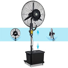 CUTPOIY 80W High Velocity Misting Fan with 90° Oscillation, 3 Speeds & Remote Control Outdoor Cooling for Patio, Garage, Farm, Workshop, Fan Blade 750mm