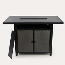 Deko Living Propane Bartable Height Firetable - 55 Inch Outdoor Gas Fire Pit Table - 40,000 BTU Rectangular Fire Table for Warmth and Ambience - Outdoor Fire Table for Patio Deck Garden Backyard