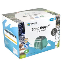Webb's Pond Ripple Air Pump PR100, Aerate Ponds up to 10,000 Gallons, Quiet & Reliable, Energy-Efficient Pond Aerator for Koi Ponds & Water Gardens, 140 LPM / 4.94 CFM, 115v
