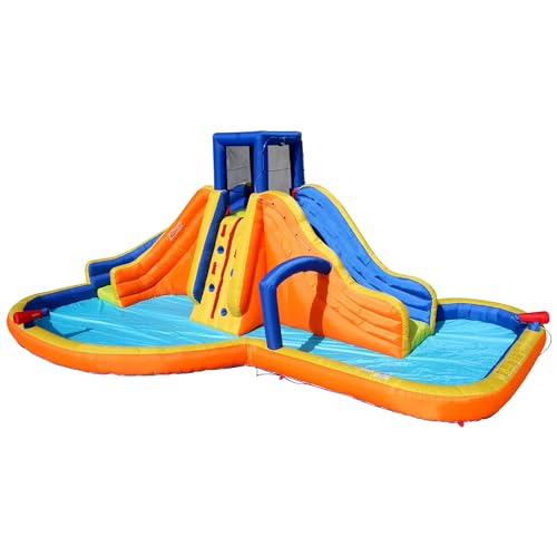 BANZAI Rapid Falls Inflatable Water Slide Park Multicolor