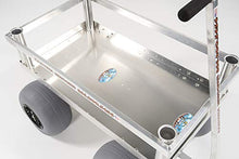 Alumacart Calypso Cruiser Beach Wagon Balloon Sand Tires Lightweight Rust-Free Silver