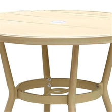 Borda Transitional 3-Piece Natural Metal Bistro Table and Chair Set