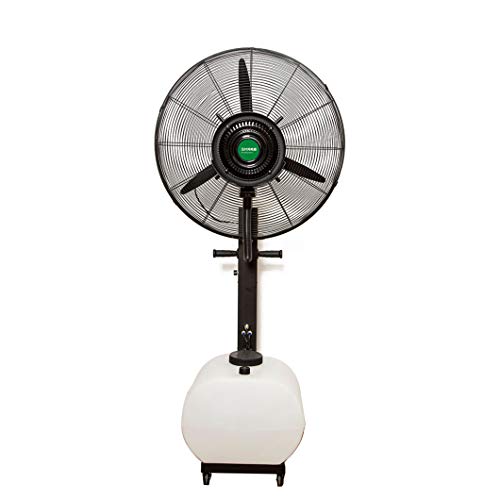 CUTPOIY 61L Oscillating Misting Fan - Industrial Atomizing Humidifier Spray, Standing Floor Fan for Outdoor Cooling
