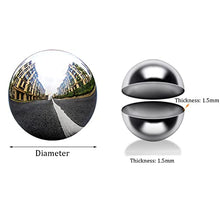 LXLIGHTS RT-OSXE Reflective Garden Gazing Balls, 10pcs 1.5mm Thick Stainless Steel Seamless Hollow Polished Sphere, Outdoor Indoor Christmas Mirror Reflection Garden Decoration Globe, 14 Sizes