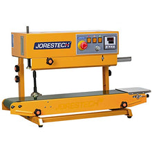 JORESTECH Industrial Continuous Band Sealer for Plastic & Laminated Bags with Digital Temperature Control Orange