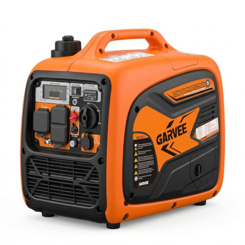 4500-Watts Portable Inverter Generator, Gas Powered Generators for Home Use, Camping & RV, 58dB Super Quie, with CO Sensor, USB Ports, 1.59Gal Fuel Tank, 46Lbs Lightweight, EPA Compliant, RV Ready