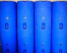 WaterPrepared 160 Gallon Stackable Utility Water Tank with Large Cap and 2 Spigots Blue