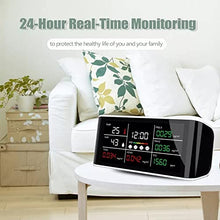 TEOYETTSF Multifunctional Air Quality Analyzer CO2 Meter PM2.5 PM10 HCHO TOVC Temperature Humidity Infrared NDIR Detector Carbon Dioxide
