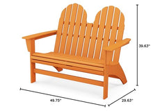 Polywood Vineyard Bench Tangerine