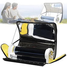 Hiedmeil Portable Solar Oven-4.5L Large Capacity Solar Cooker Outdoor Oven Camping Stove with Thermometer for 5-8 People Backpacking Hiking Family Party