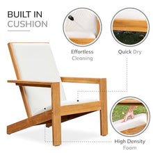 Cambridge Casual Napa Teak Wood Outdoor Adirondack Chair Set 2 Piece