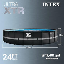 INTEX Ultra XTR 24ft x 52in Above Ground Swimming Pool Set Bundle