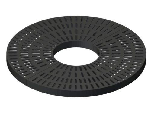 3 Ft Tree Grate Round Black