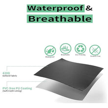 AKDZCM 114x91x6in/Long X Wide X High Patio Table Cover for Outdoor Furniture,Large Patio Furniture Cover,Waterproof Weatherproof Cover, Heavy Duty 600d