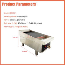 Banfluxion Commercial Natural Gas-fired Broiler 43x30cm Grill Size