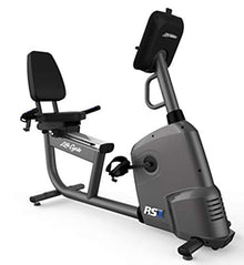 Life Fitness RS1 Recumbent Indoor Cycling Exercise Bike with Track Connect Console Gray