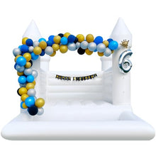 OZIS Inflatable White Bounce House Castle with Ball Pit 13x10x10FT