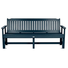 Sequoia Professional Commercial Grade Exeter Garden Bench, 6ft, Federal Blue