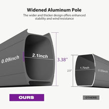 120'' Cantilever Advanced fabric Umbrella With Wheeled Base,Graphite Grey