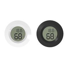 ASWRTYJO ABS Circular Embedded Electronic Digital Temperature Humidity Meter(D)