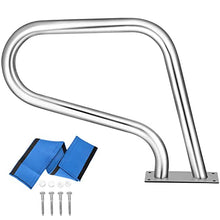 MSHOSAC Rustproof Non-Slip Pool Railing | Secure Grip with Clamp Set for Swimming Pools | Durable Stainless Steel Handrail