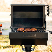 Ash & Ember Park-Style Grill/Smoker, 260 Sq In Charcoal Grill with Cover, 17.5"x11.5" Grate, Side Shelf for Food Prep, Single Post Permanent Park-Style Grill for Outdoor Backyard BBQ