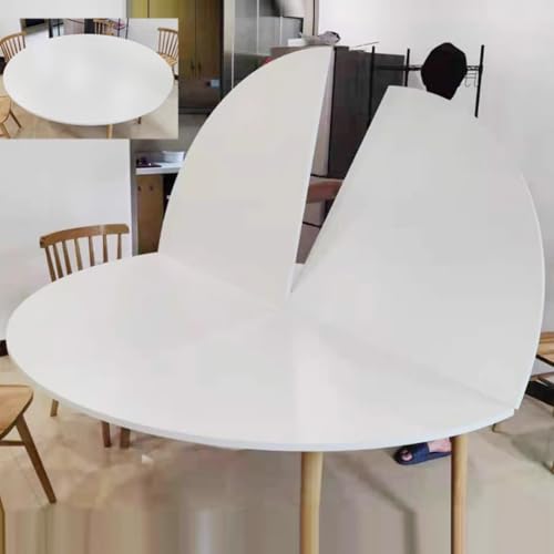 YUNSEU Large Round Foldable Table Top Only, 120cm - 275cm Diameterround Wood Table Top,Replace Tables Top, Circle Folding Tables Top, Easy to Store