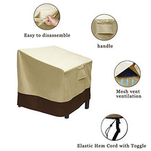 Patio Covers, 2 Pack Lounge Deep Seat Cover, 37''Wx30''Dx30''H, 600D Water and Heavy Duty Outdoor Lawn Patio Furniture Covers (4 Pack - Large)