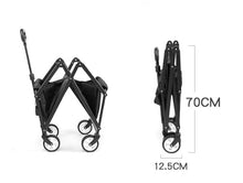 Trolley Cart Garden Cart Portable Collapsible Utility Wagon Folding Garden Trolley Cart Heavy Duty Wagon Shopping Cart Camping Cart Garden Wagon