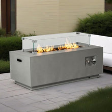 Propane Fire Pit Table with Glass Wind Guard, Steel Burner, Electronic Ignition, Lid Converts Outdoor Patio Heater into Coffee Dining Bar Surface, Tank Holder, Lava Rocks, Rain Cover Included