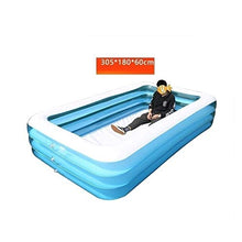 Swimming Pool for Adults Full-Sized Inflatable Lounge Pool Family Interaction Pool Party Thickened Abrasion Resistant 305X180X60 Cm Backyard Water