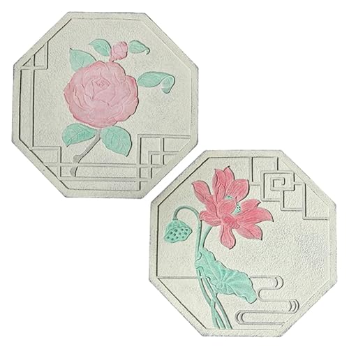 Garden Stepping Stone,Decorative Stone for Garden, Garden Stepping Stone, for Indoor Outside, Lawn Decorative Walking Stone